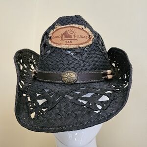 Black Woven Cowboy Hat by Charlie Mexico
